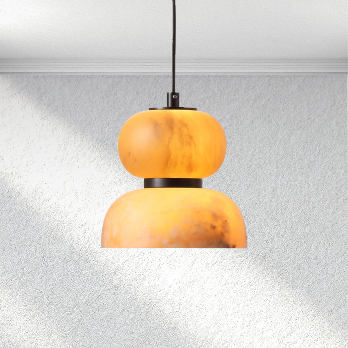 homeniqo Eterna Alabaster Pendant – Small Ring