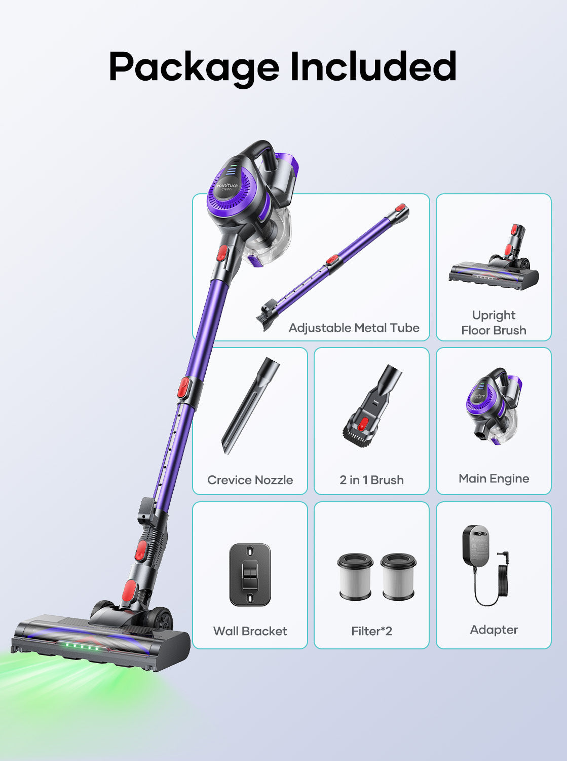 【New Arrivals】Homeniqo Y10 Cordless Stick Vacuum